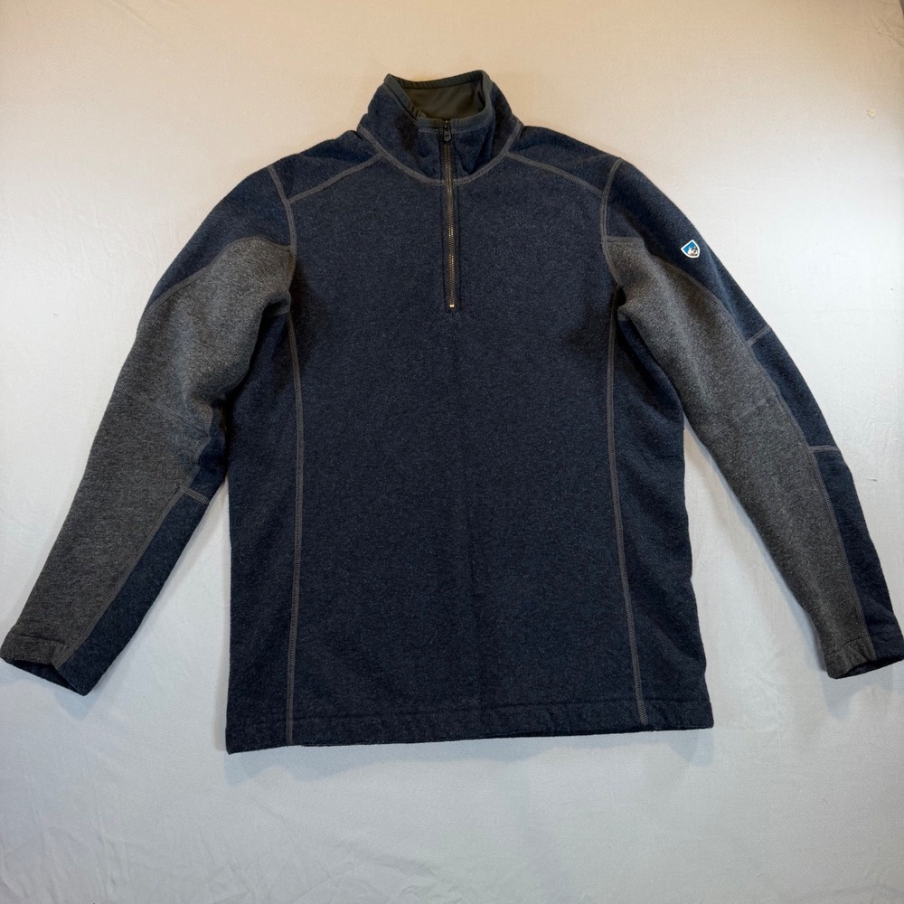 Kuhl Interceptr 1/4 Zip Fleece Pullover Mens‎ Small Charcoal Black 3007 SP21